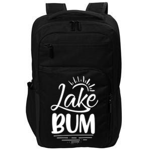 Lake Bum Summer Boating Funny Gift For Lake Lover Boat Life Gift Impact Tech Backpack