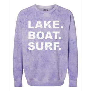 LAKE BOAT SURF Hoodie Swea Wakesurf Wake Board Surfing Colorblast Crewneck Sweatshirt