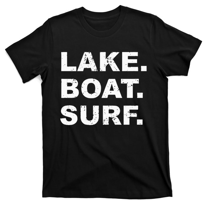 LAKE BOAT SURF Hoodie Swea Wakesurf Wake Board Surfing T-Shirt