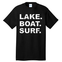 LAKE BOAT SURF Hoodie Swea Wakesurf Wake Board Surfing Tall T-Shirt