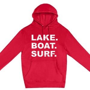 LAKE BOAT SURF Hoodie Swea Wakesurf Wake Board Surfing Premium Pullover Hoodie