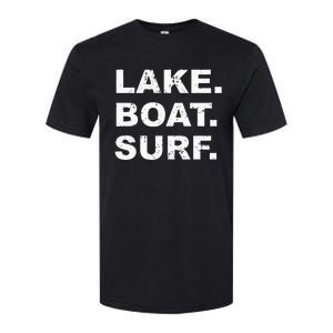 LAKE BOAT SURF Hoodie Swea Wakesurf Wake Board Surfing Softstyle CVC T-Shirt