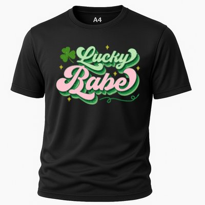 Lucky Babe Shamrock Funny St Patrick' Day Gift Performance Shirt