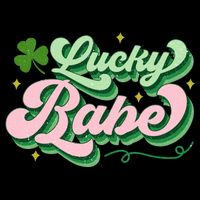 Lucky Babe Shamrock Funny St Patrick' Day Gift Drawstring Bag