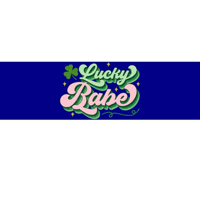 Lucky Babe Shamrock Funny St Patrick' Day Gift Bumper Sticker