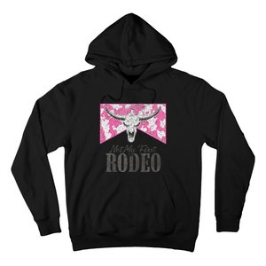 Leopard Bull Skull Western Life Country Not My First Rodeo Hoodie