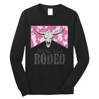 Leopard Bull Skull Western Life Country Not My First Rodeo Long Sleeve Shirt