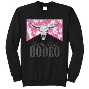 Leopard Bull Skull Western Life Country Not My First Rodeo Sweatshirt