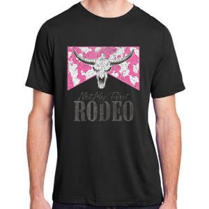 Leopard Bull Skull Western Life Country Not My First Rodeo Adult ChromaSoft Performance T-Shirt