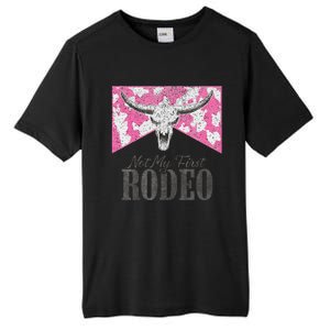 Leopard Bull Skull Western Life Country Not My First Rodeo Tall Fusion ChromaSoft Performance T-Shirt