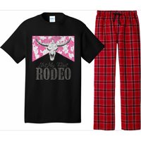 Leopard Bull Skull Western Life Country Not My First Rodeo Pajama Set