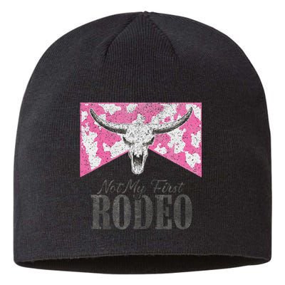 Leopard Bull Skull Western Life Country Not My First Rodeo Sustainable Beanie