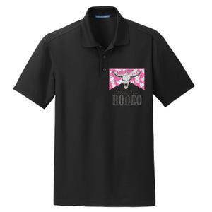 Leopard Bull Skull Western Life Country Not My First Rodeo Dry Zone Grid Polo