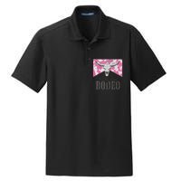 Leopard Bull Skull Western Life Country Not My First Rodeo Dry Zone Grid Polo