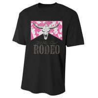 Leopard Bull Skull Western Life Country Not My First Rodeo Performance Sprint T-Shirt