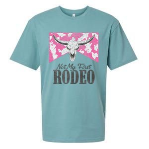 Leopard Bull Skull Western Life Country Not My First Rodeo Sueded Cloud Jersey T-Shirt