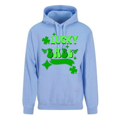 Lucky Babe St Patricks Day Shamrock Funny Meaningful Gift Unisex Surf Hoodie