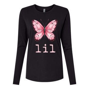 Little Butterfly Sorority Reveal Big Little for Lil Sister Womens Cotton Relaxed Long Sleeve T-Shirt