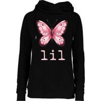 Little Butterfly Sorority Reveal Big Little for Lil Sister Womens Funnel Neck Pullover Hood