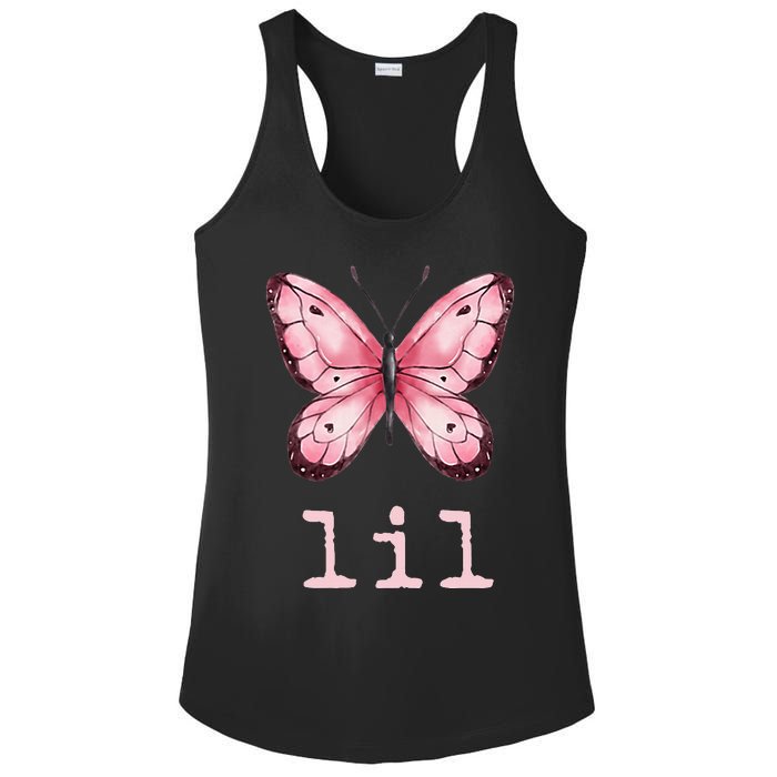 Little Butterfly Sorority Reveal Big Little for Lil Sister Ladies PosiCharge Competitor Racerback Tank