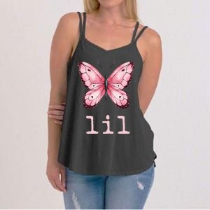 Little Butterfly Sorority Reveal Big Little for Lil Sister Women's Strappy Tank