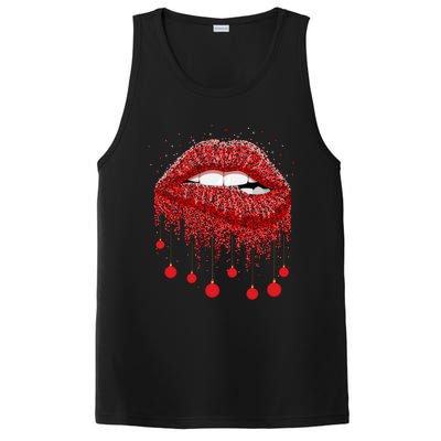 Lip Bite Sexy Balls Christmas Decorations Cool Xgiftmas Funny Gift PosiCharge Competitor Tank