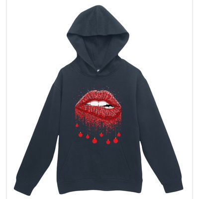 Lip Bite Sexy Balls Christmas Decorations Cool Xgiftmas Funny Gift Urban Pullover Hoodie