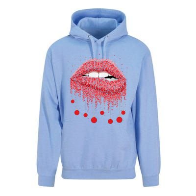 Lip Bite Sexy Balls Christmas Decorations Cool Xgiftmas Funny Gift Unisex Surf Hoodie