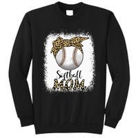 Leopard Baseball Softball Mom Lover Mother's Day Sweatshirt