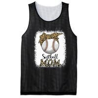 Leopard Baseball Softball Mom Lover Mother's Day Mesh Reversible Basketball Jersey Tank