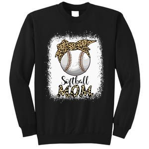 Leopard Baseball Softball Mom Lover Mother's Day Tall Sweatshirt