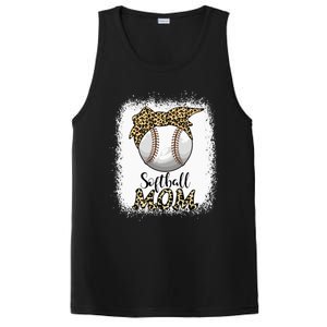 Leopard Baseball Softball Mom Lover Mother's Day PosiCharge Competitor Tank