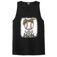 Leopard Baseball Softball Mom Lover Mother's Day PosiCharge Competitor Tank