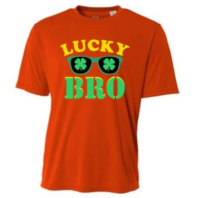 Lucky Bro St Patricks Day Funny Gift Cooling Performance Crew T-Shirt