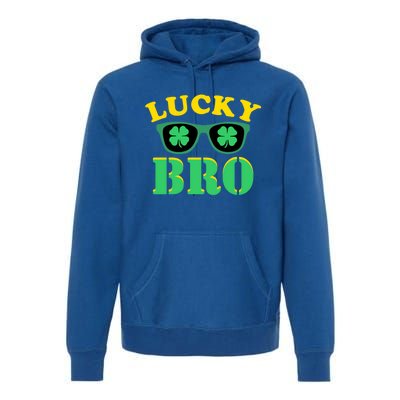 Lucky Bro St Patricks Day Funny Gift Premium Hoodie