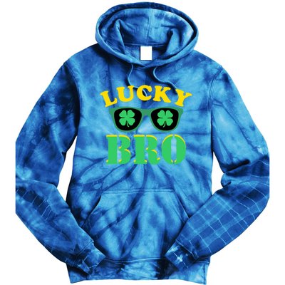 Lucky Bro St Patricks Day Funny Gift Tie Dye Hoodie