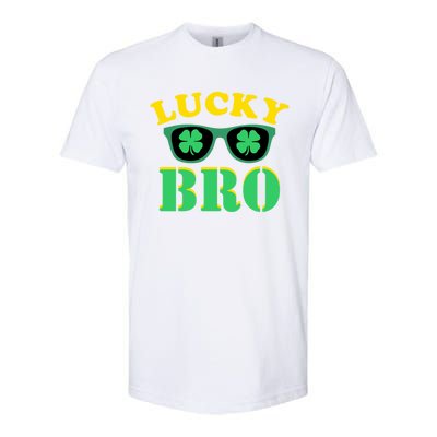 Lucky Bro St Patricks Day Funny Gift Softstyle CVC T-Shirt