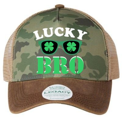 Lucky Bro St Patricks Day Funny Meaningful Gift Legacy Tie Dye Trucker Hat