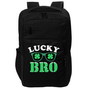 Lucky Bro St Patricks Day Funny Meaningful Gift Impact Tech Backpack