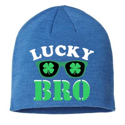 Lucky Bro St Patricks Day Funny Meaningful Gift Sustainable Beanie