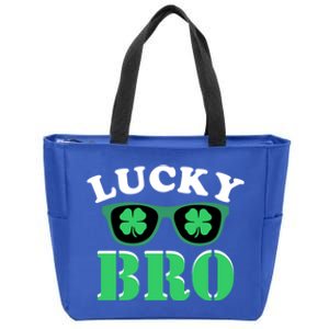 Lucky Bro St Patricks Day Funny Meaningful Gift Zip Tote Bag