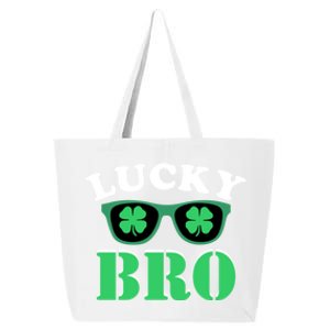 Lucky Bro St Patricks Day Funny Meaningful Gift 25L Jumbo Tote