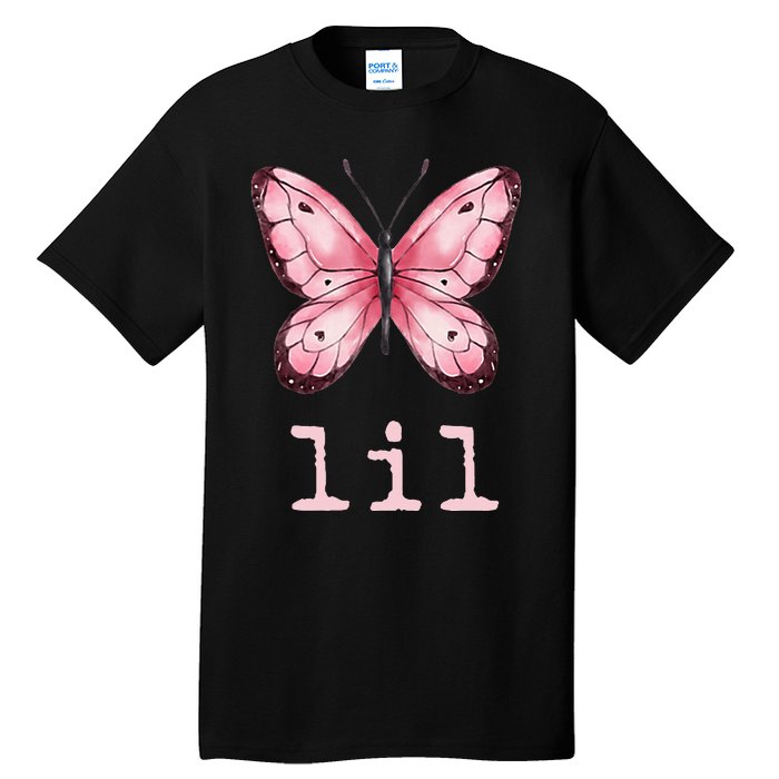 Little Butterfly Sorority Reveal Big Little for Lil Sister Tall T-Shirt