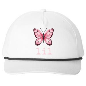 Little Butterfly Sorority Reveal Big Little for Lil Sister Snapback Five-Panel Rope Hat