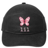 Little Butterfly Sorority Reveal Big Little for Lil Sister 7-Panel Snapback Hat