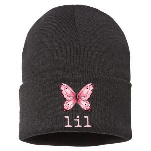 Little Butterfly Sorority Reveal Big Little for Lil Sister Sustainable Knit Beanie