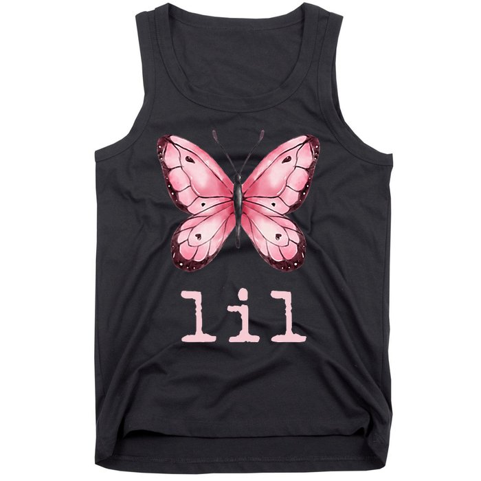 Little Butterfly Sorority Reveal Big Little for Lil Sister Tank Top