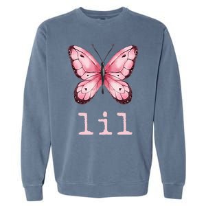 Little Butterfly Sorority Reveal Big Little for Lil Sister Garment-Dyed Sweatshirt