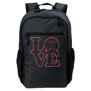 Love Baseball Stitch Letters Baseball Fan Daily Commute Backpack