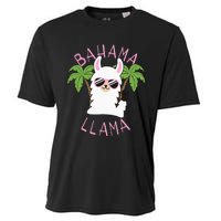 Llama Bahamas Souvenir Travel Vacation Bahamian Flag Nassau Cooling Performance Crew T-Shirt